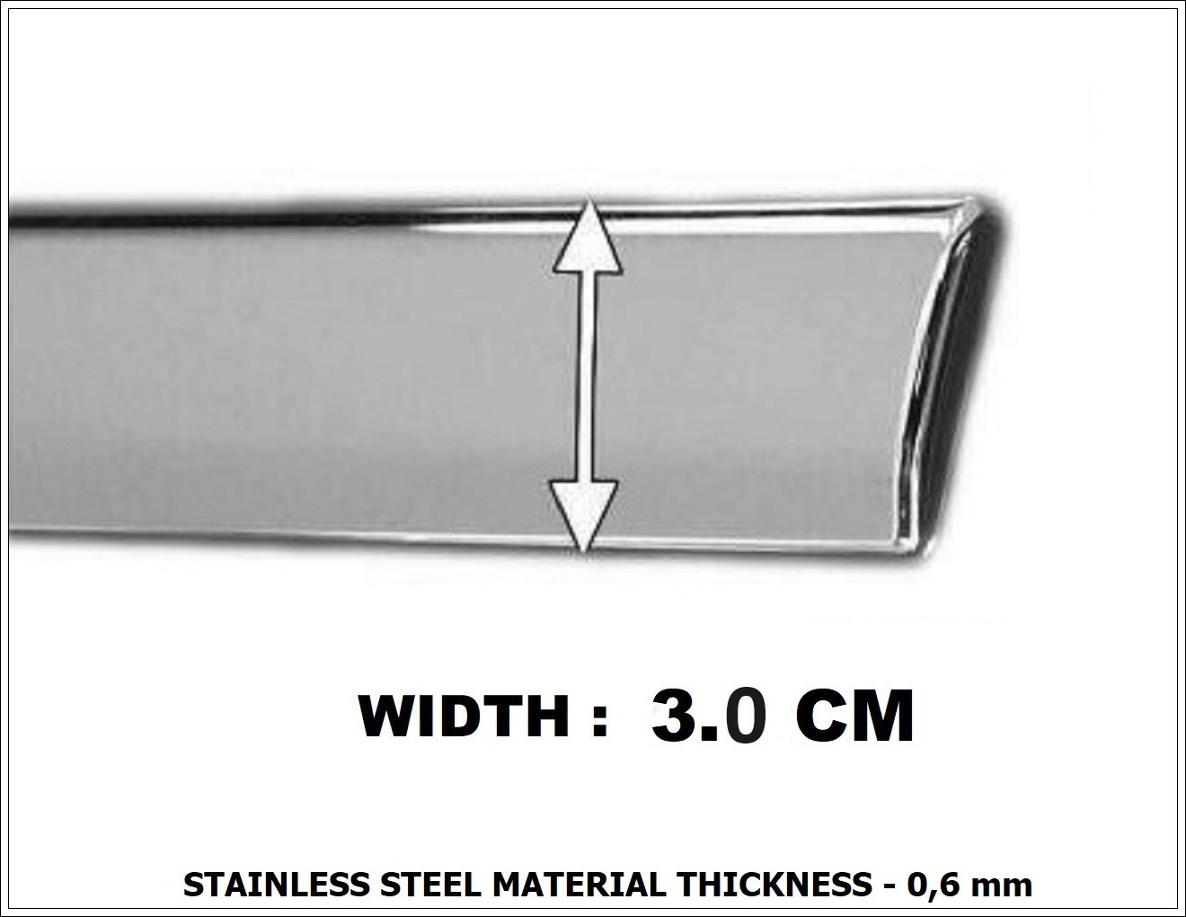 FOR HONDA PILOT 2009 TO 2015 CHROME SIDE DOOR MOLDING TRIM 4 PCS S.STEEL
