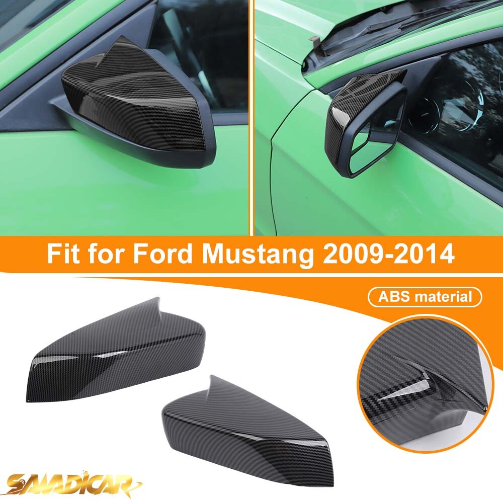 For 15-22 Ford Mustang Car Side Wing Rearview Mirror Cover No Signal Light