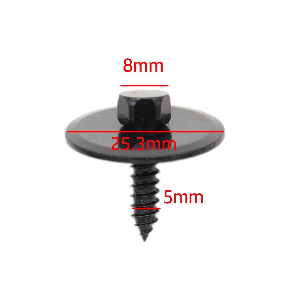 10x/8mm Hex Screw For Mercedes Undercar Shield Sheet Metal Screw 2019900536