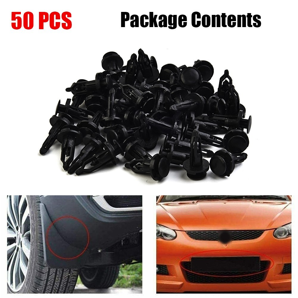 9mm Car Clips Automobile Bumpers Buses Push Pin Caravans Retainer Rivet