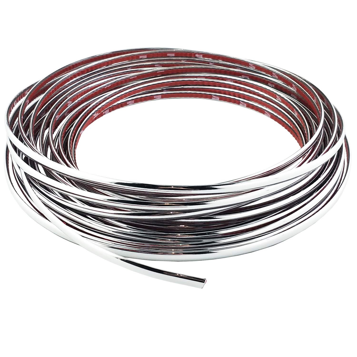Chrome Trim Strip Flexible Moulding Decoration 12M x 6MM Car Interior Exterior