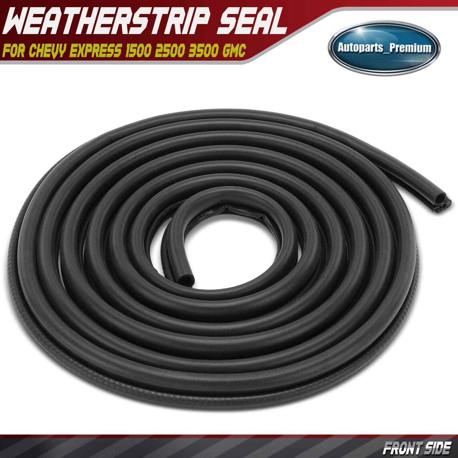 Front Left / Right Door Weatherstrip Seal for Chevy Express 1500 GMC Savana 1500