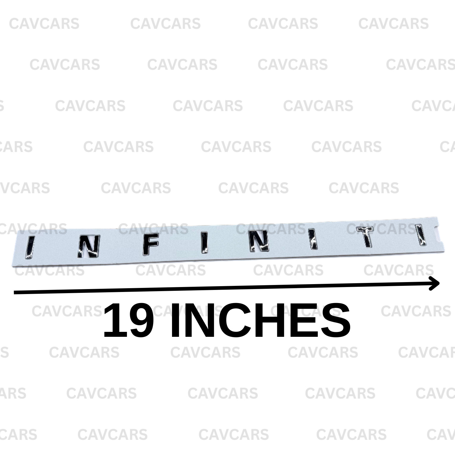 REAR TAILGATE LETTERING NAMEPLATE EMBLEM FOR INFINITI TRUNK LID CHROME SILVER