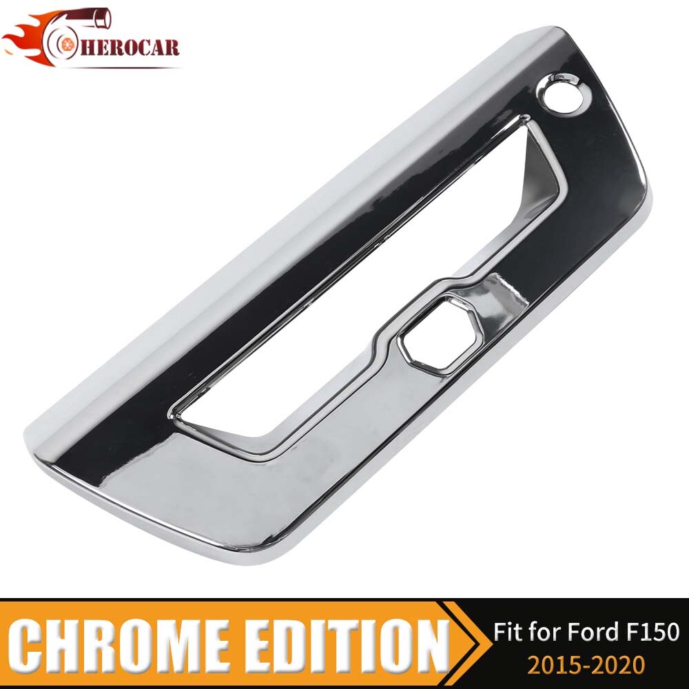 Chrome Tailgate Door Handle Bowl Decor Cover Trim for Ford F150 2015+with Camera