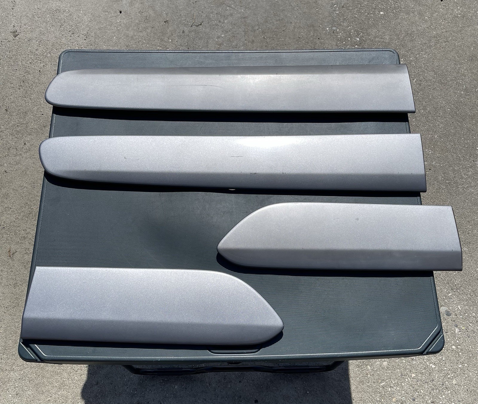 2001-2005 Toyota Rav4 SILVER Set Of 4 Body Door Side Moldings w/ Clips OEM