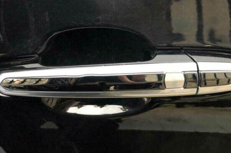Black Steel Side Door Handle Cover For Cadillac CT4 CT6 XT4 XT5 XT6 ATS XTS