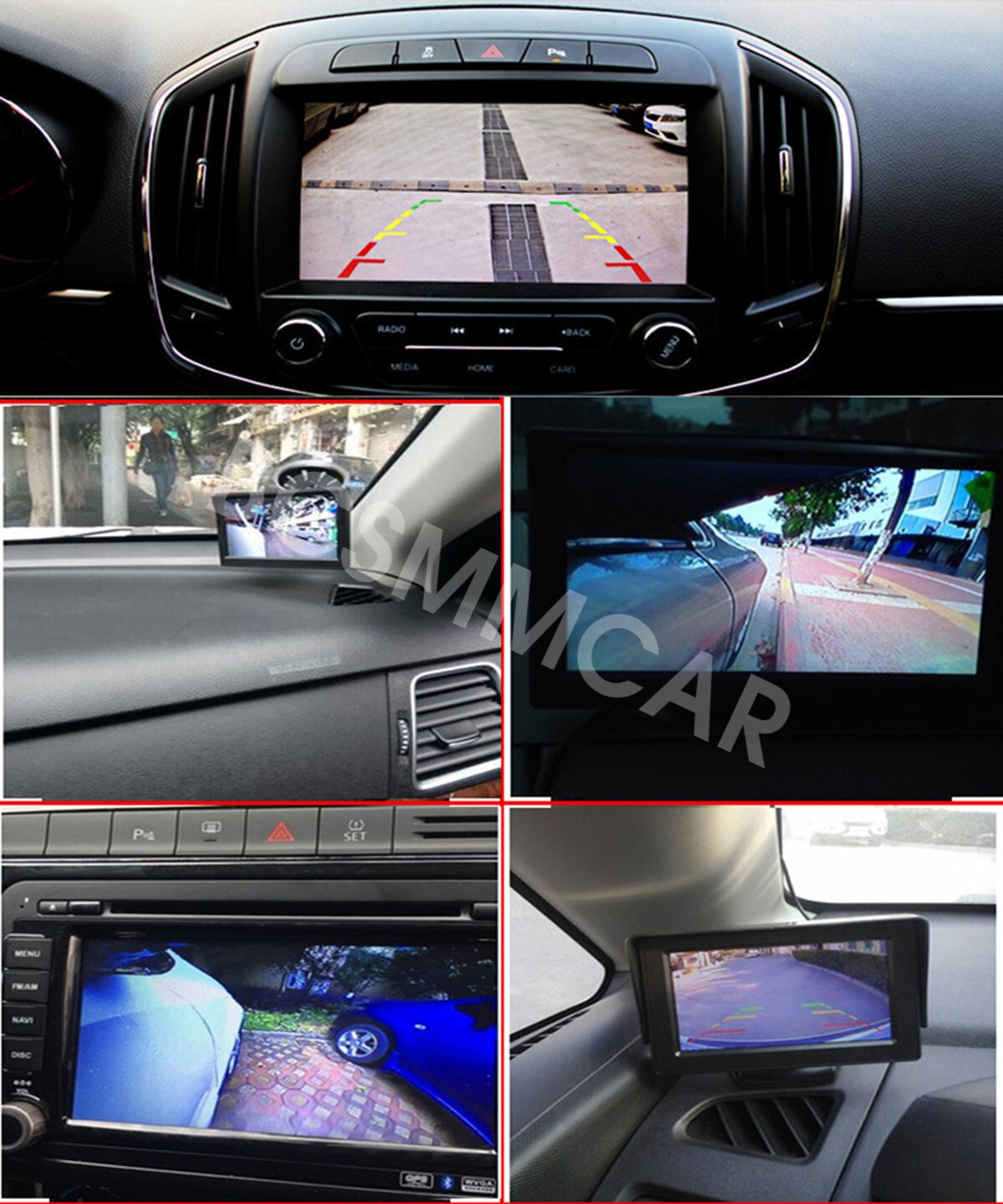360° Car Front/Side/Rear View Backup Reversing Camera Waterproof Night Vision