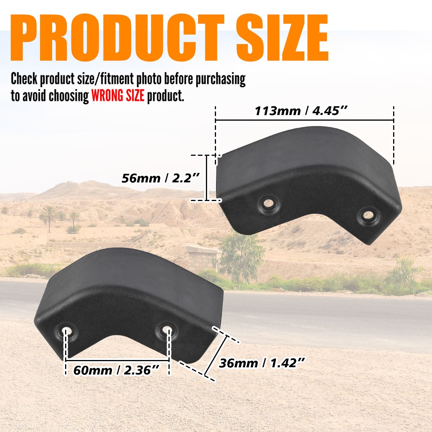 Pair Mud Flaps Mud Guards Delete Left+Right For Ford F150 2WD/4WD 2021-2026