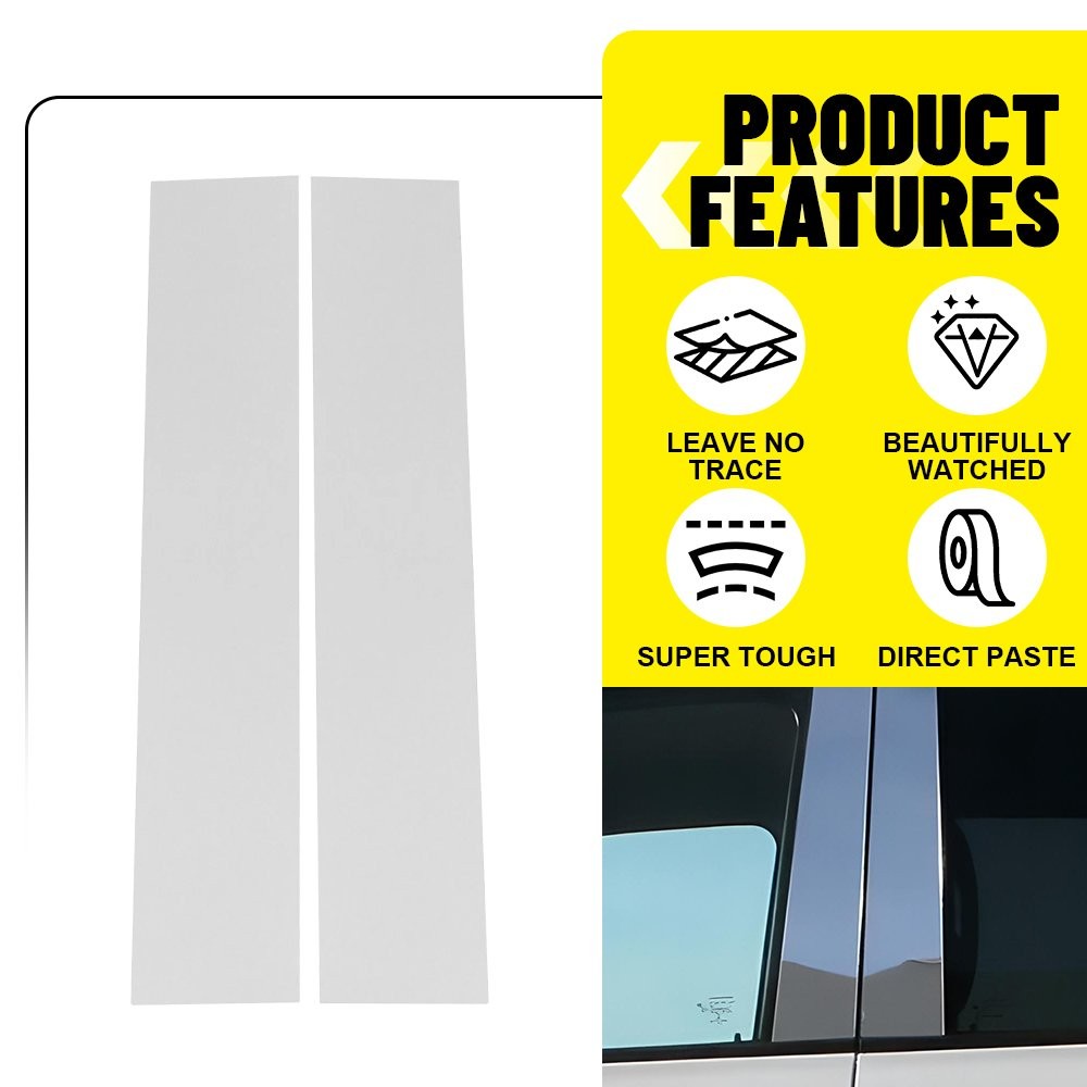 For Ford F-150 Super Cab/Crew 15-21 Door Pillar Post Trim Chrome Car Accessories