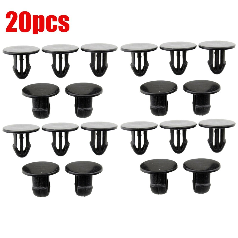 Fits Hole Size 6 Mm Clip Cowl Grille Clip Nylon Stem Length 10 Mm 20pcs As Shown
