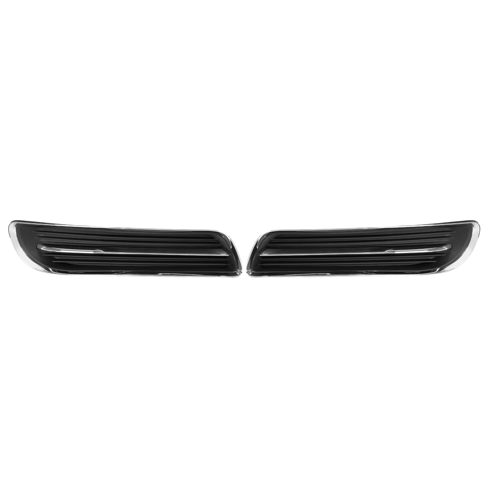 Front Pair Black Fog Light Cover Bezel Trim For Chrysler 300 2011 2012 2013 2014