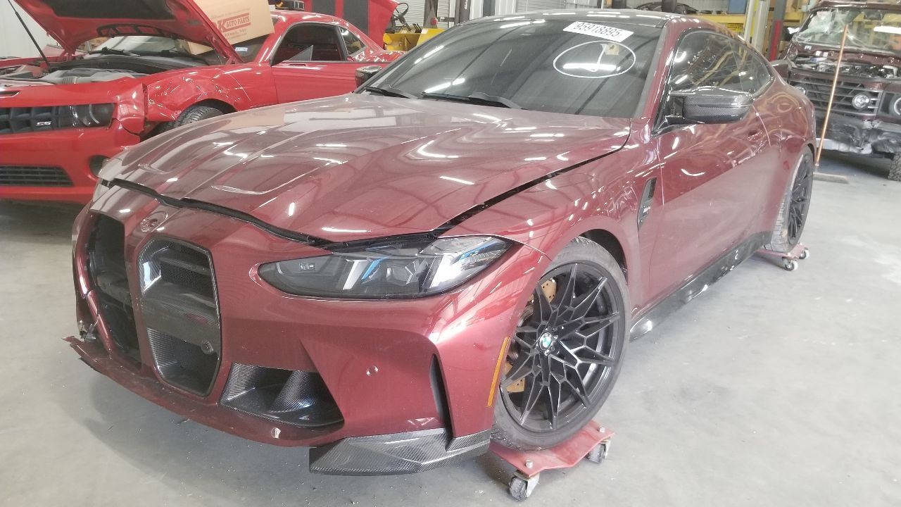 25 BMW M4 G82 ROCKER PANEL MOLDING SIDE SKIRT LEFT DRIVER MAROON 51778074897