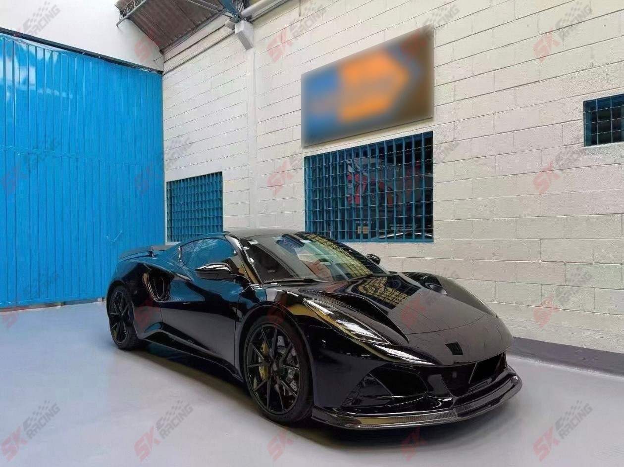 For Lotus Emira 2023+ Dry Carbon Fiber Front Rear Lip Spoiler Wing Hood BodyKits