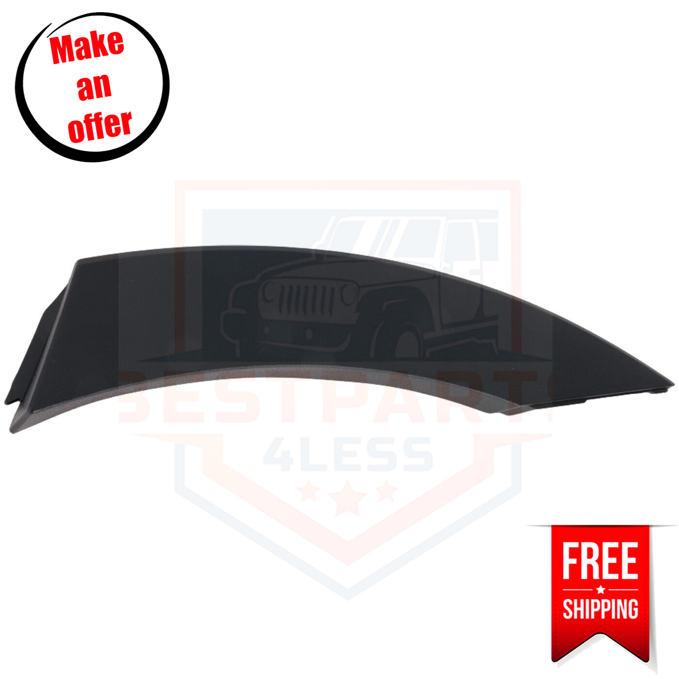 Rear Fender Trim HY1790104 Textured Left Side for 2013-2018 Hyundai Santa Fe