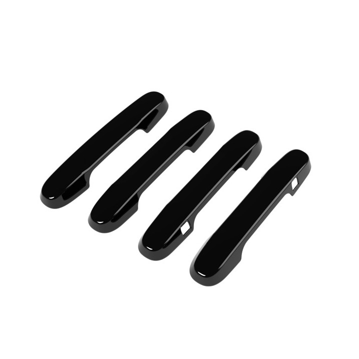 Bright black Front Door Handles Cover Trim 4pc For Honda Pilot 2023-2026