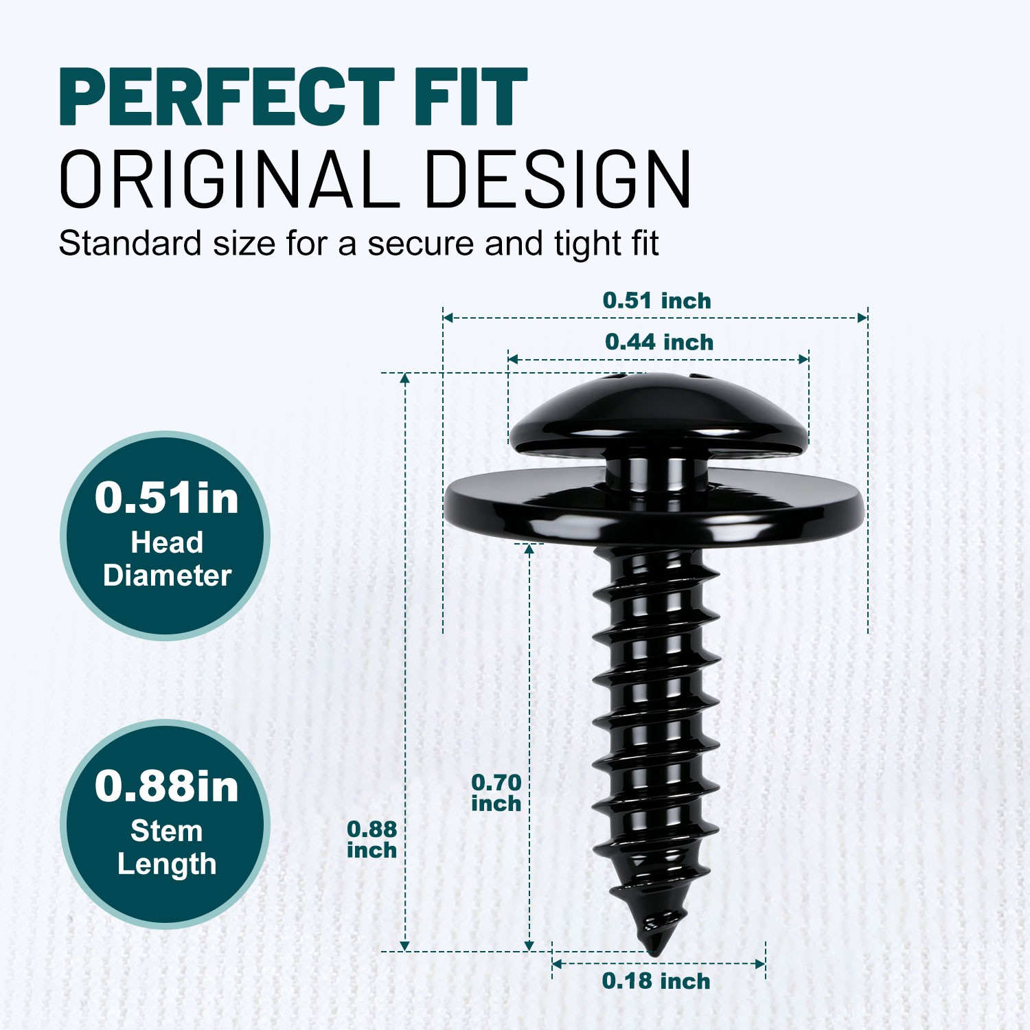 90114-SZ3-000 Hood Fender Push Rivets Retainer Fasteners Clips 100 PCS for Honda