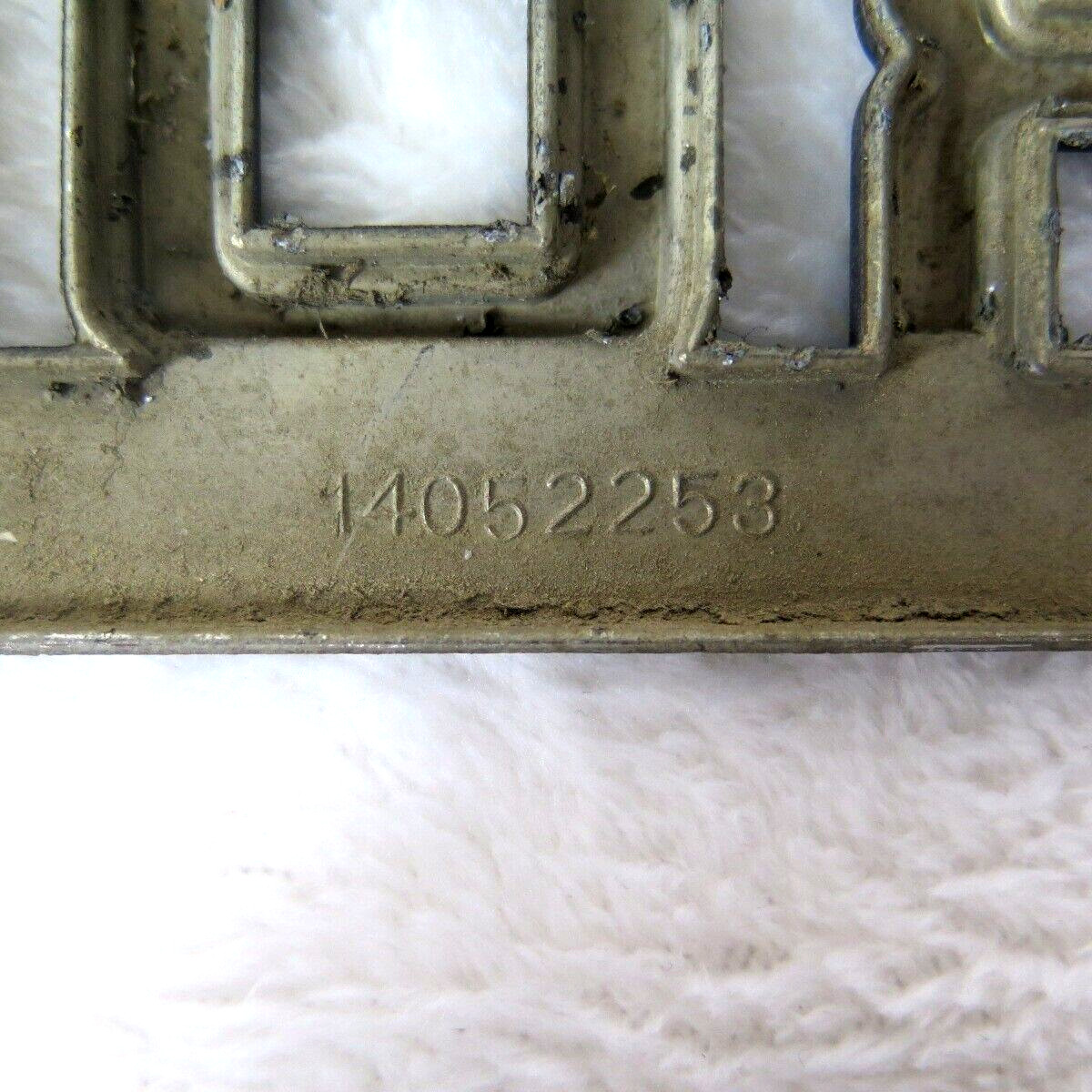 Chevrolet Car or Truck Metal Plate Aluminum 14052253 MIP 3 Plaque Restoration