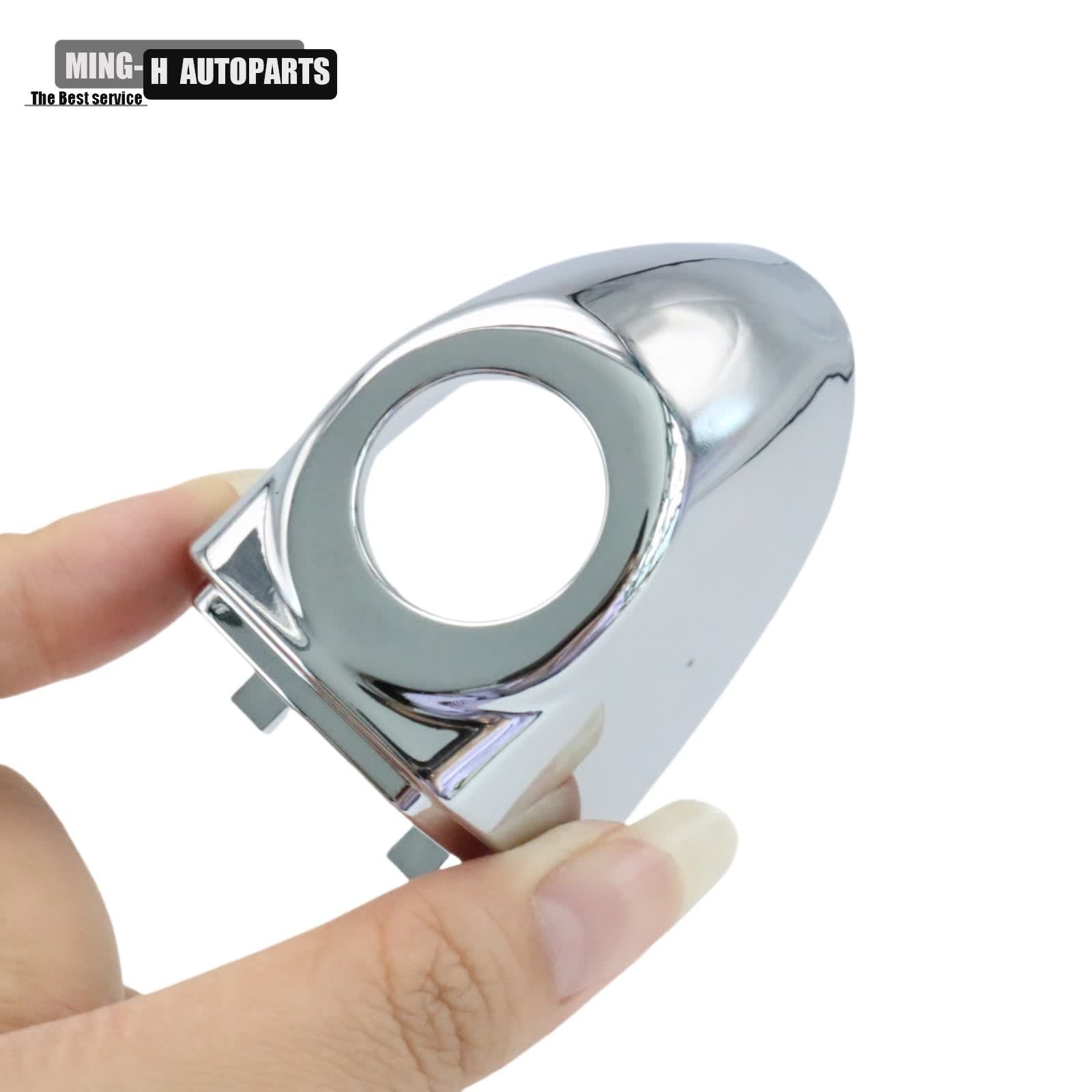 HighQuality Chrome Door Front Outer Handle Trim Molding Cap Fits Fiat 500X 16-21