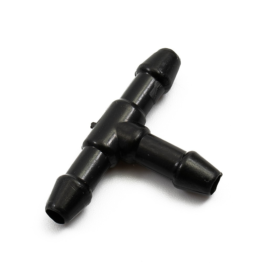 Wiper Hose Washer Spray Hose With Connector Black ABS Plastic+Rubber 2M