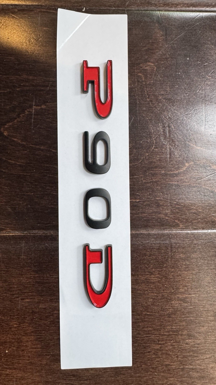 Tesla Rear Liftgate Lid Model P90D Nameplate Logo Badge Emblem Sport Black & Red