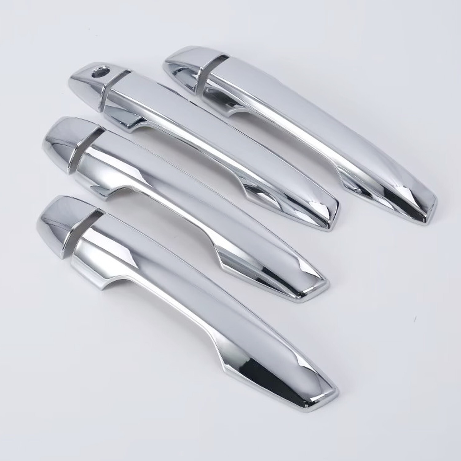For Mitsubishi Outlander 2022-2023 LHD Chrome Side Door Handle Cover Trim 8pcs