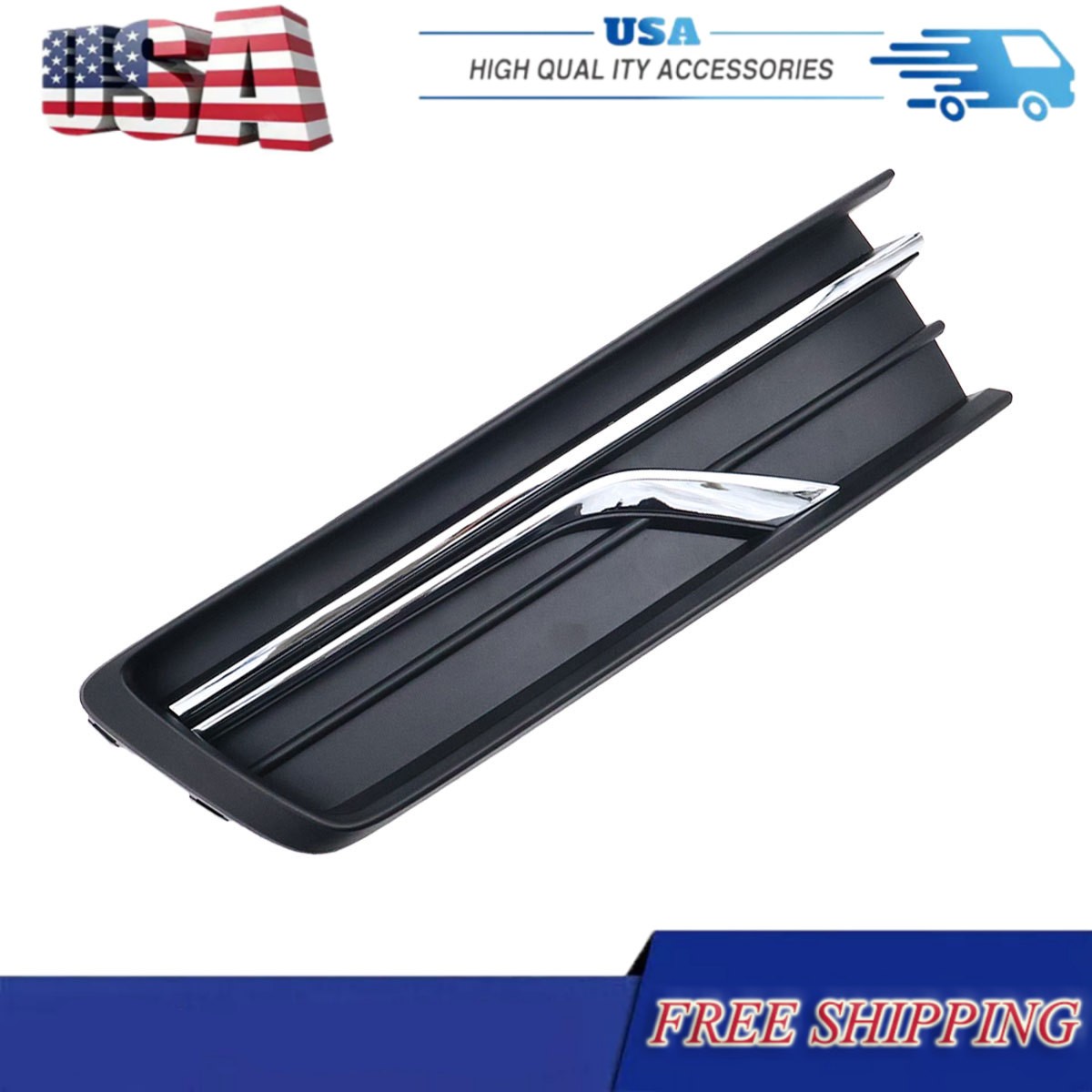 Front Fog Light Cover Textured Left Side For 2016-2019 Volkswagen Passat