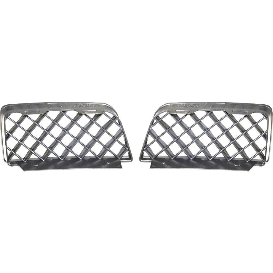 Bumper Grille For 2006-2009 Chevrolet Trailblazer Set of 2 Left & Right Plastic