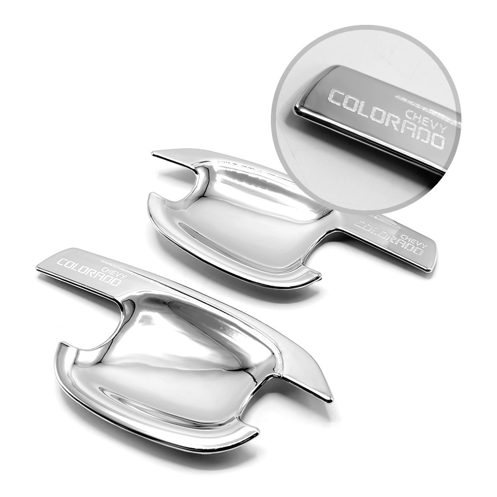 Door Handle Bowl Insert Cover Chrome Fits Chevrolet Holden Colorado 2012 – 2017