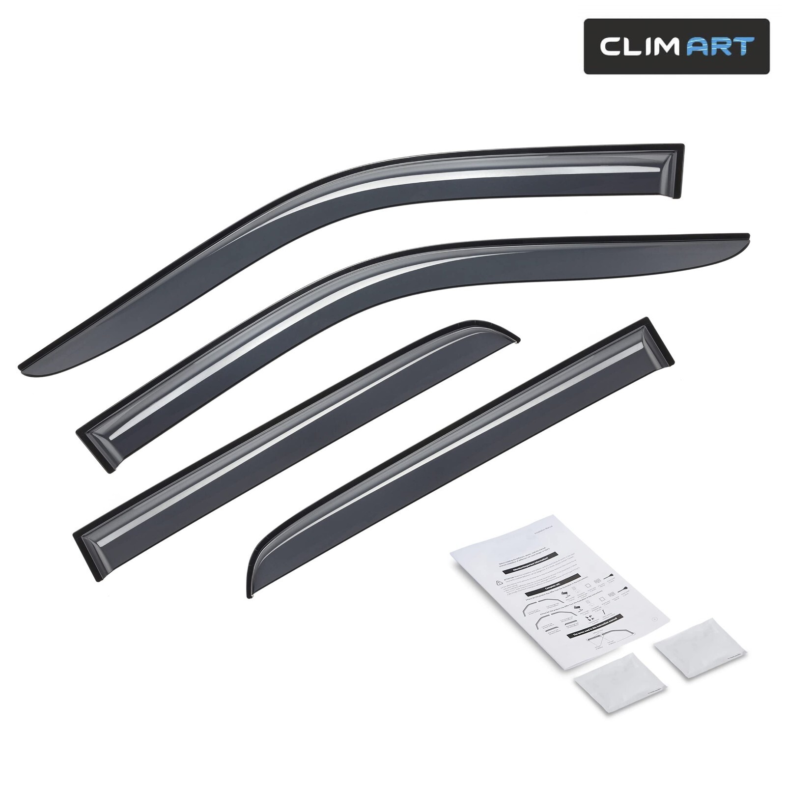 Rain Guards Vent Visors Shade for 2019-2024 Dodge Ram 2500/3500 Crew Cab
