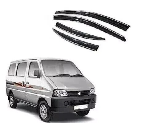 Car Wind Deflector Rain Door Visor for Suzuki Ecco (Set of 6 Pcs)
