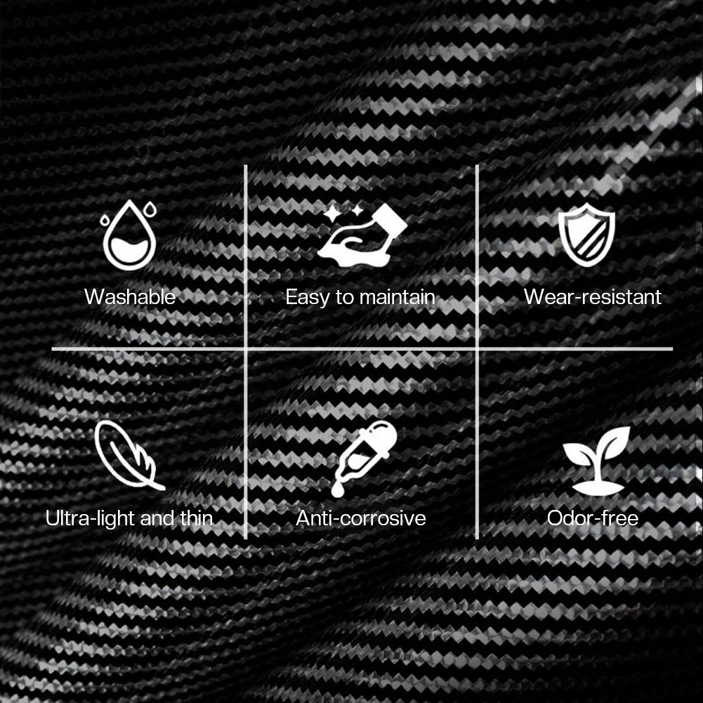 Universal Segmented Anti-slip Carbon Fiber Hard Car Steering Wheel Cover White