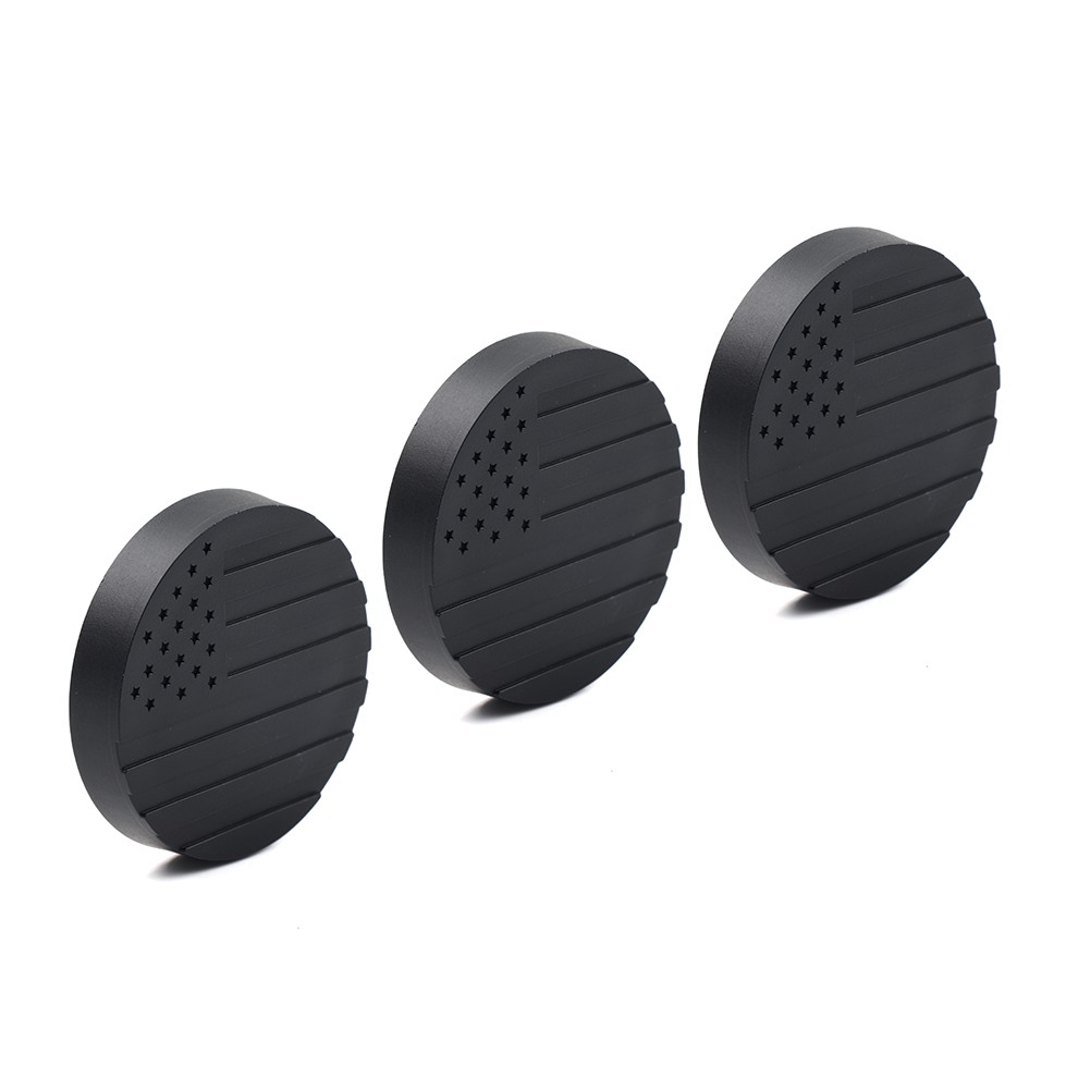 3pcs/set Lock Door Key Hole Socket Cover Trim For Jeep Wrangler TJ JK JL JT