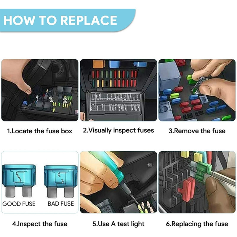 272Pc Car Fuse Car Blade Fuse Assortment Assorted Kit Mini Small Size Blade Set