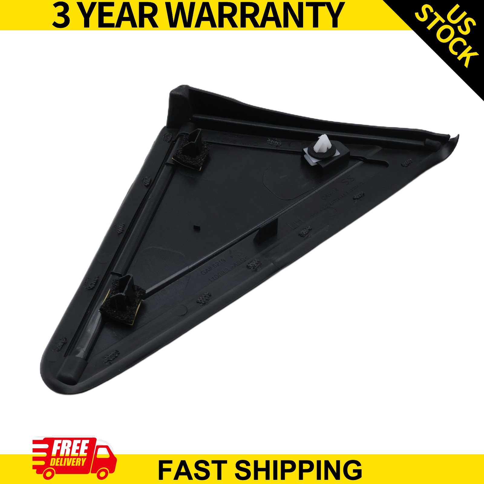 Left Mirror Flag Applique Molding For Dodge Caravan 2008-2019