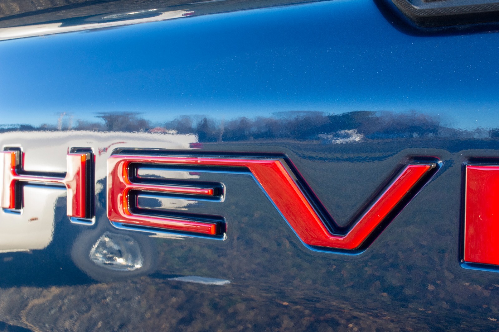 0.3in Red Black RAISED TAILGATE LETTERS FOR 2019-24 CHEVROLET SILVERADO