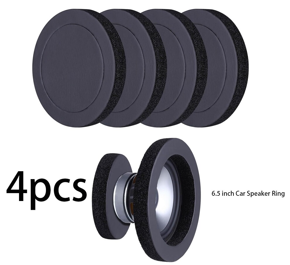 4x Car Truck Speaker Ring Bass Door Trim Sound Insulation Cotton Accessory 6.5”