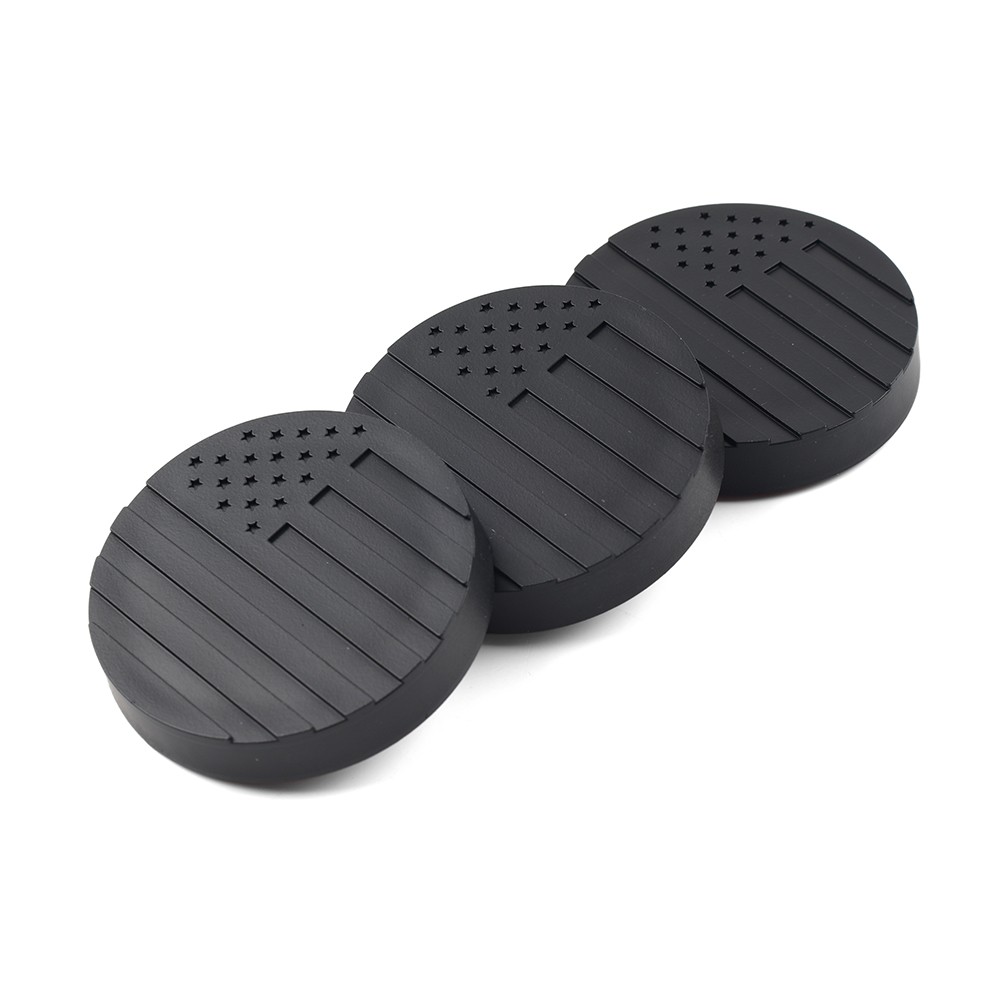 3pcs/set Lock Door Key Hole Socket Cover Trim For Jeep Wrangler TJ JK JL JT