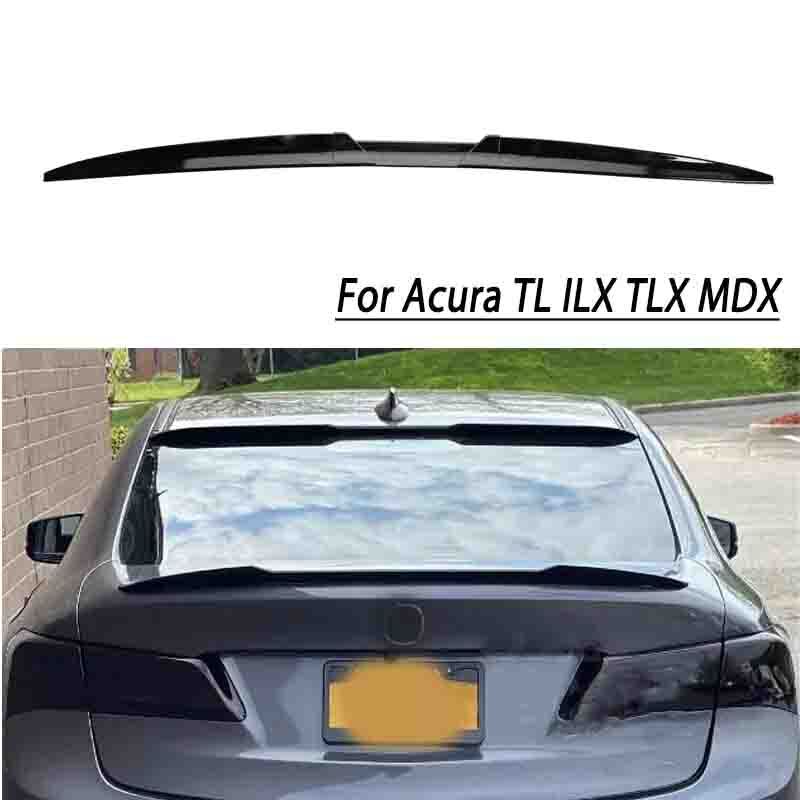 For Acura ILX TSX TLX RLX Gloss Rear Roof Trunk Spoiler Lip Tail Wing Ducktail