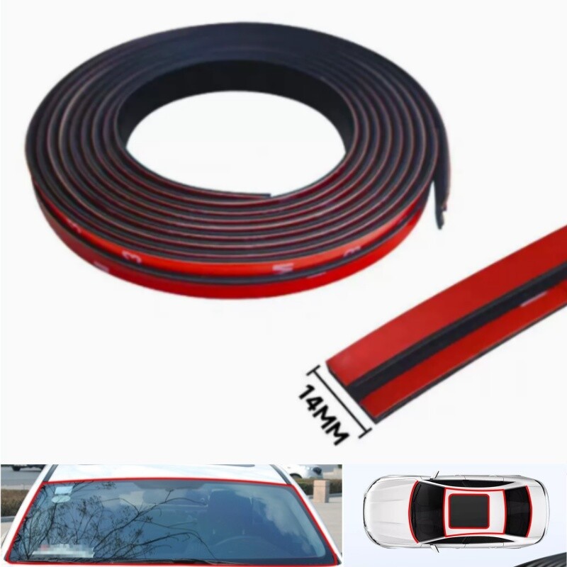5M Car Roof Windshield Weather Seal Strip Rubber Molding Trim Protector Guard