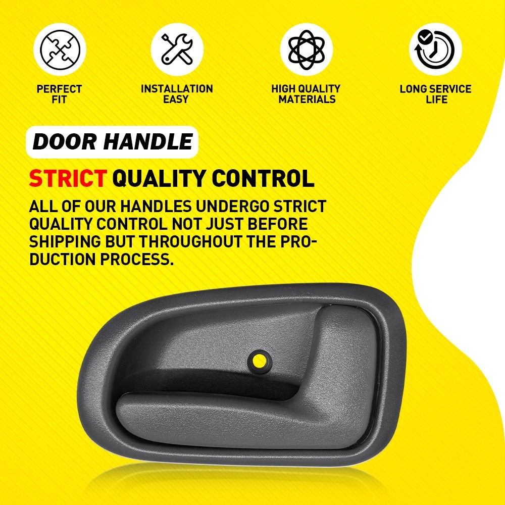 Left Right Front Rear Interior Door Handle Gray Fit 1993-97 Toyota Corolla 4-20X