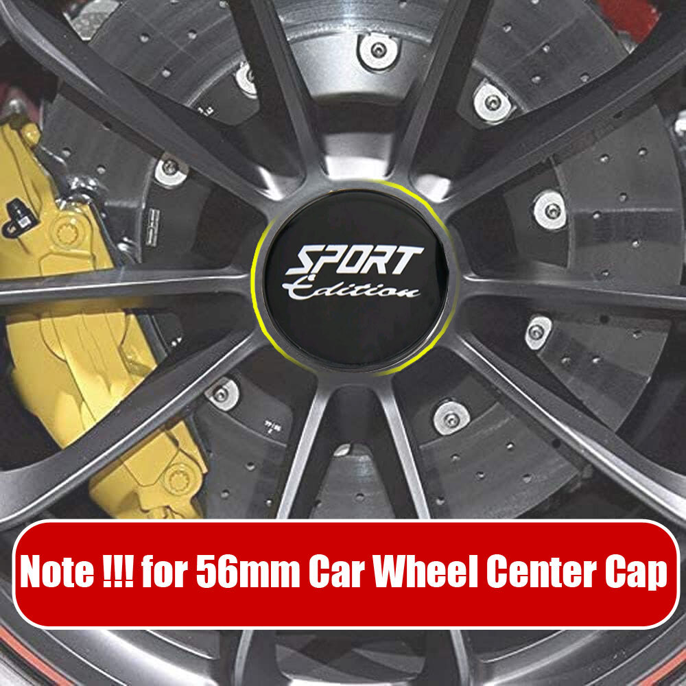 4PCS OD 60MM / ID 56MM Wheel Center Cap SPORT Logo Wheel Cover Hub Cap Rim Caps