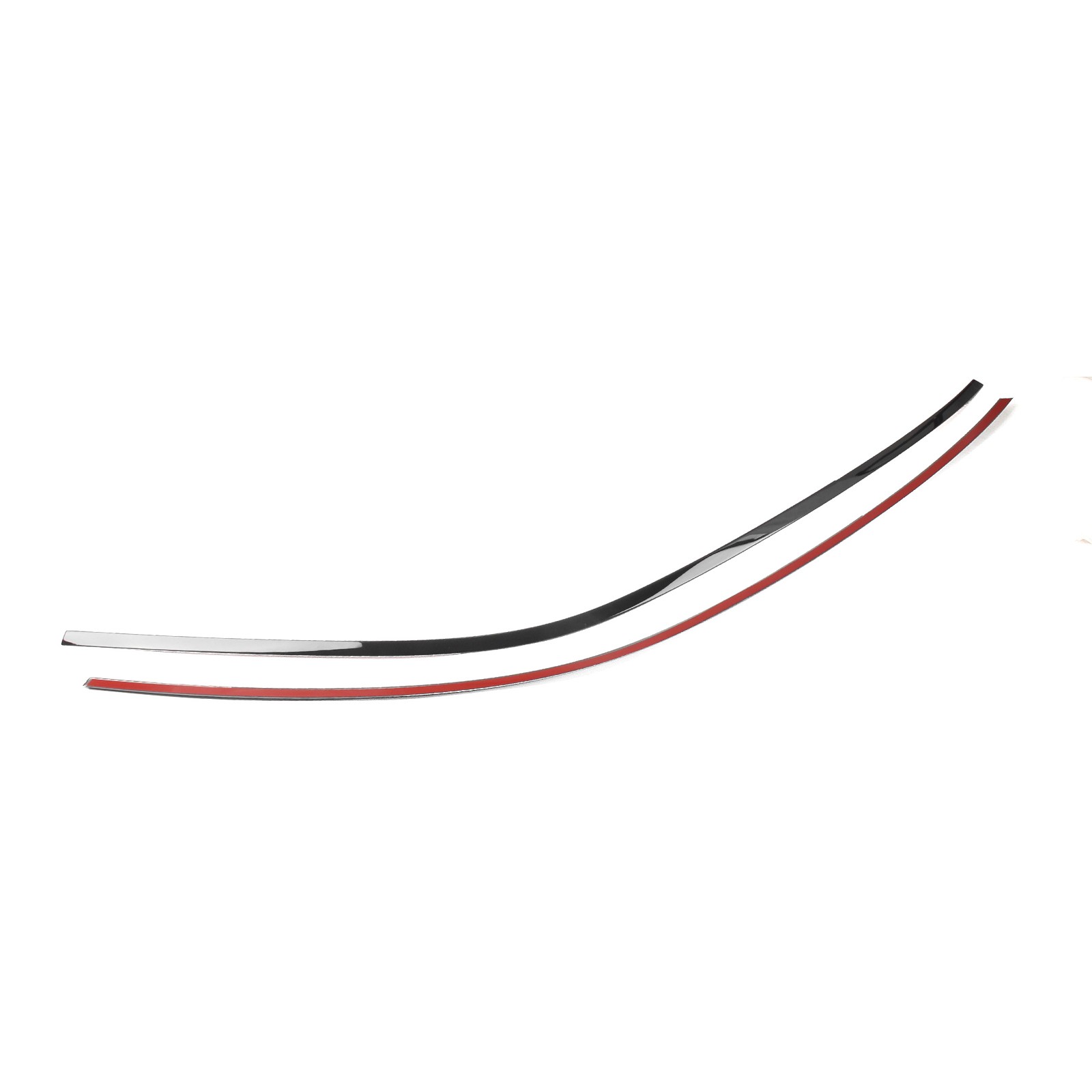 10x Glossy black Car Window Sill Molding Strip Cover Trim For BMW X5 2014-2018