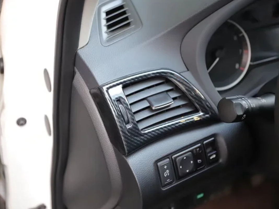 20PCS Black Carbon Fiber Car Interior Kit Cover Trim For Nissan Sentra 2016-2019