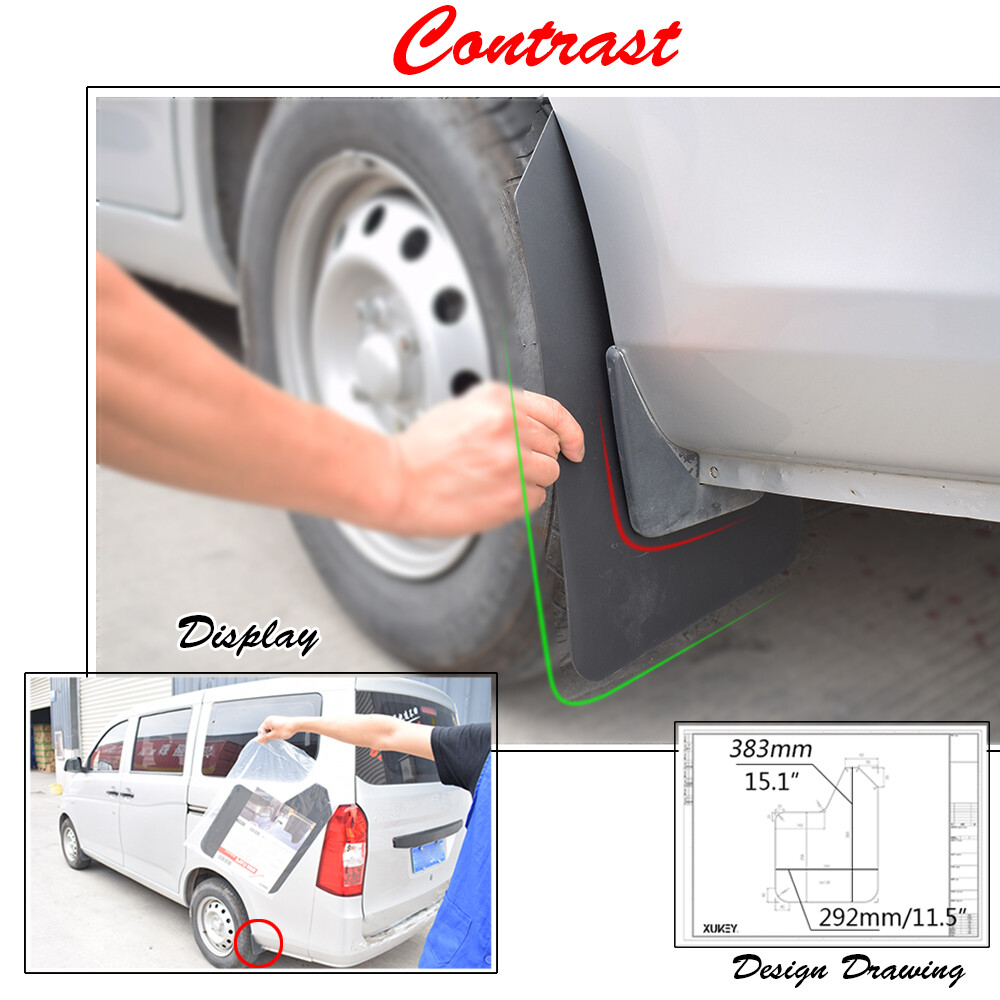 4Pcs Wide Rally Mud Flaps Splash Guards Mudguards For Chevrolet Silverado 1500