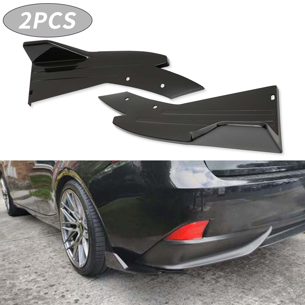 For Infiniti G37 Q50 Q60 Rear Bumper Spoiler Splitter Lip Diffuser Gloss Black