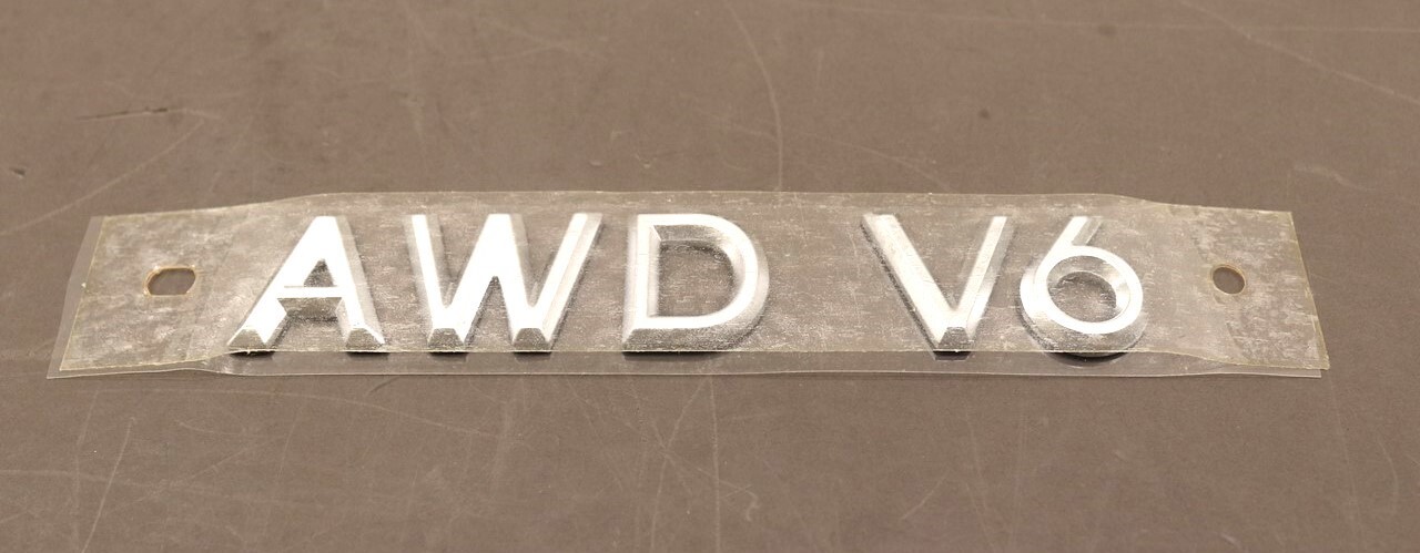 NEW OEM Ford AWD V6 Chrome Trunk Lid Badge 7N7Z-5442528-A Mercury Milan 07-09
