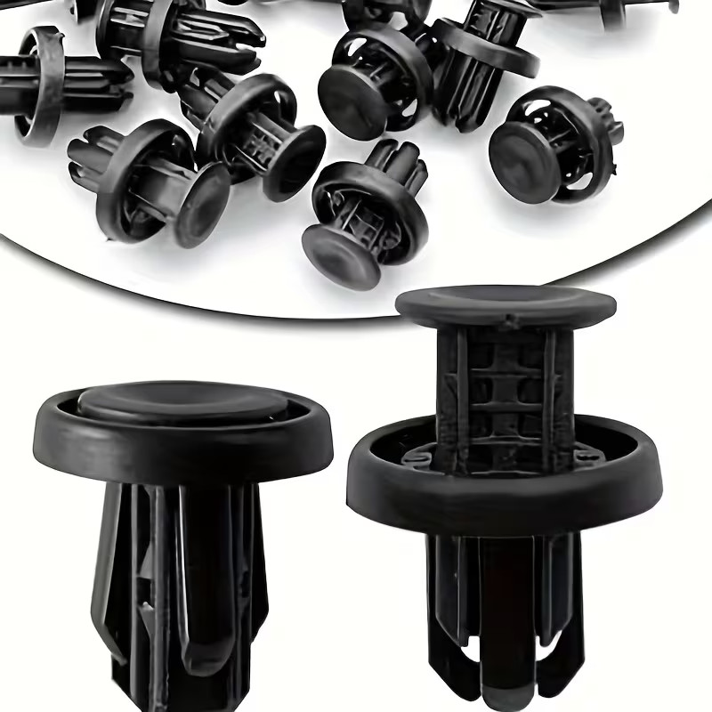100Pcs Bumper Clips 10mm Hood Fender Push Rivets Retainer Fasteners New US
