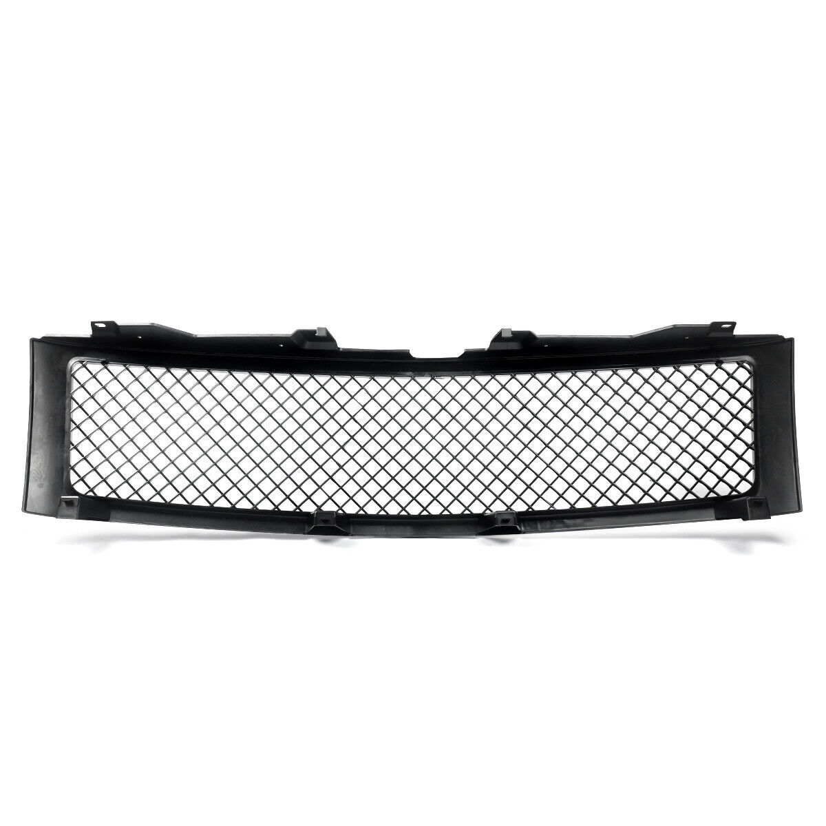 For 2007-2013 Chevrolet Silverado 1500 Gloss Black Front Hood Mesh Grille Grill