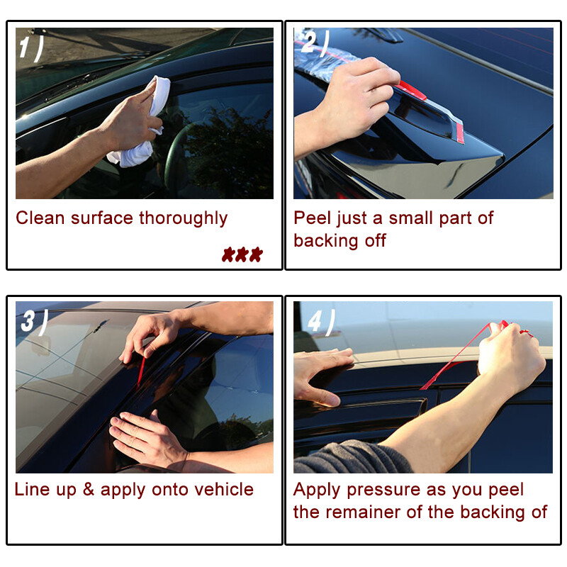 In-Channel Window Visors Rain Guards Vent Shade For 2006-2014 Honda Ridgeline
