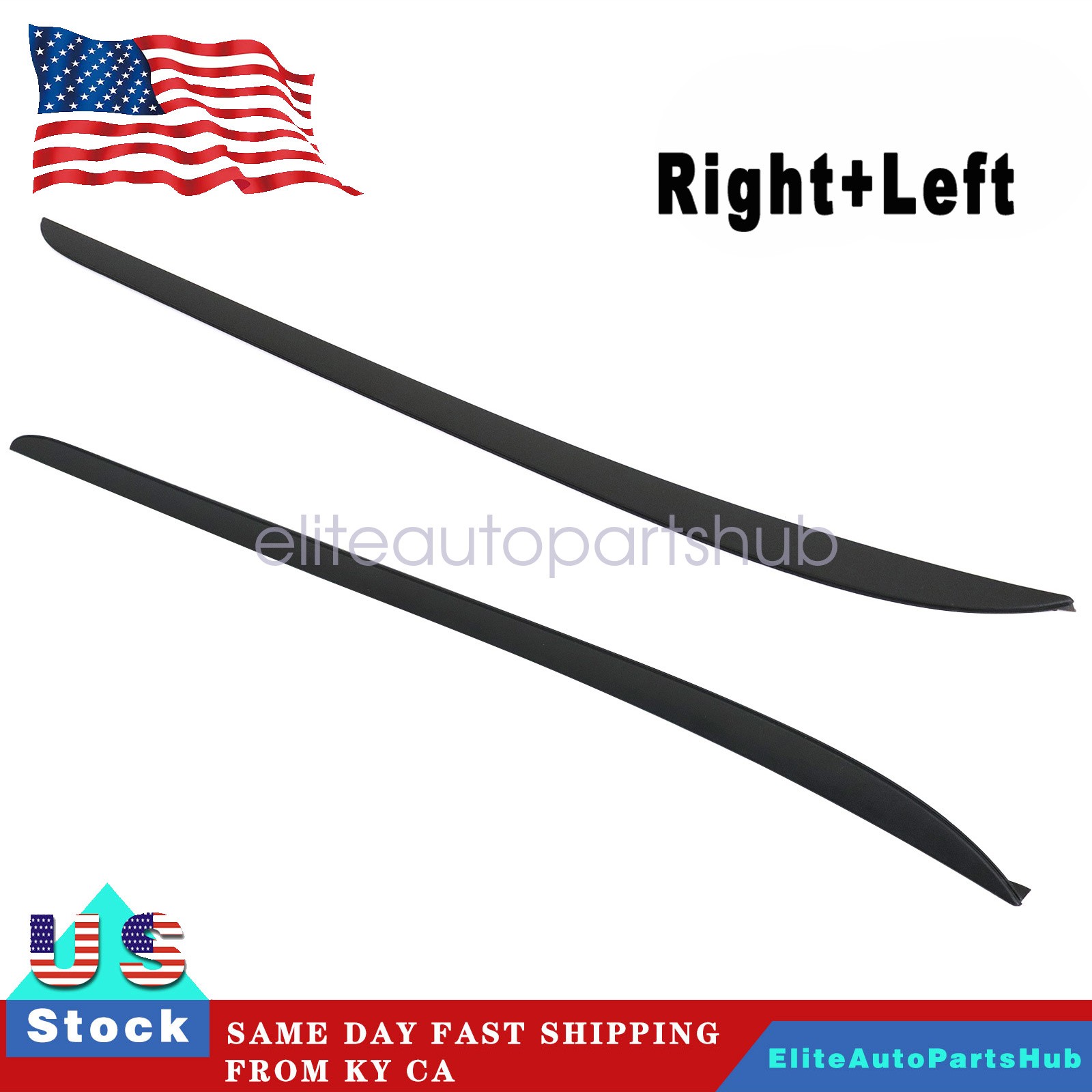 2PCS Driver & Passenger Side Windshield Pillar Molding For Ford Focus 2012-2018